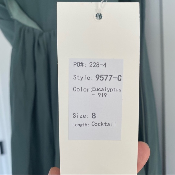 NWT Revelry Beautiful Eucalyptus Cocktail Dress - Picture 9 of 9